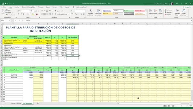 ?CUADRO DE DISTRIBUCIÓN COSTOS DE IMPORTACION ? EXCEL CONTABLE смотреть онлайн