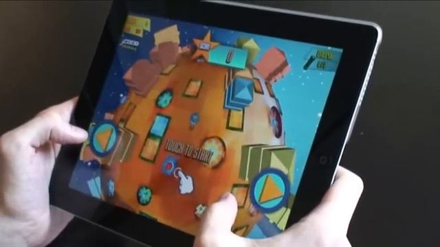 Flare3D on Mobile Devices - Yellow Planet running on an iPad смотреть онлайн