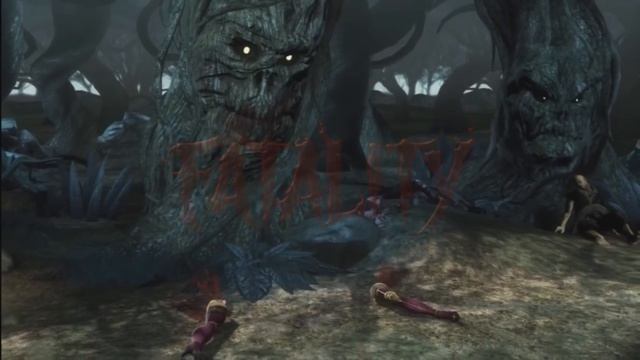 Mortal Kombat 9 Ryona Living Forest stage fatality Jade Kitana Sonya Mileena Sheeva Sindel Skarlet смотреть онлайн