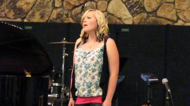 Emily Singing At Robins Recital 2