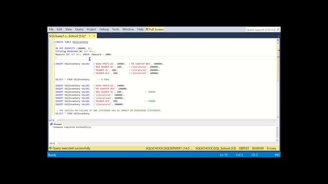What is the difference between BULK INSERT and Individual INSERT? Insert Statement Variants ? смотреть онлайн