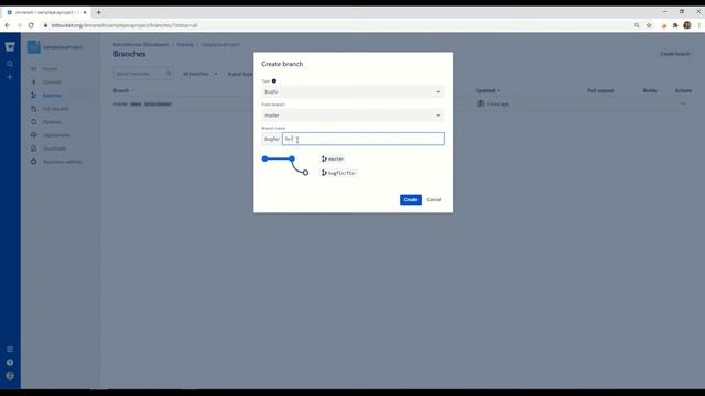Bitbucket create branch (Tamil) смотреть онлайн