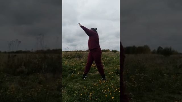 Занятие Цигун на улице | Утренняя гимнастика для укрепления спины и похудения смотреть онлайн