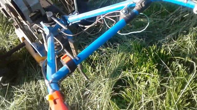 Сенокос мотоблоком! Косим луговое сено!