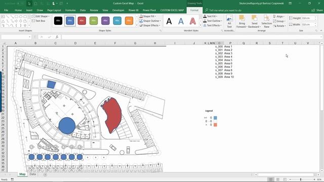 How to create your custom Excel filled map for regions, warehouse, factory, process etc.? смотреть онлайн
