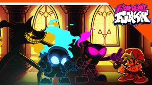 ? БОСС КОШМАРНЫЙ КАПХЕД! САНС! БЕНДИ! ПРОТИВ БОЙФРЕНДА! ? Friday Night Funkin' Indie Cross