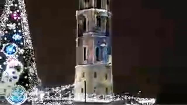 Встречаем Новый Год Кафедральная Площадь Vilnius смотреть онлайн