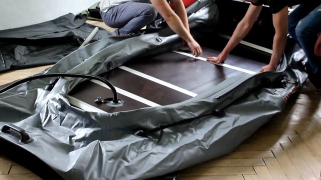 Лодка ПВХ Посейдон Викинг 320-LS. Распаковка. Сборка. +Транцевые колёса. смотреть онлайн