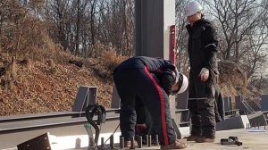 Южная Корея. Покажу полный монтаж металла конструкции от А до Я.  Сварочные работы.