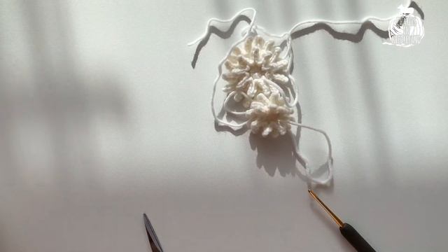 HOW TO CROCHET : FLOWER (CHRYSANTHEMUM)