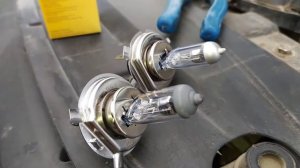 Как заменить лампочку H19 на H4 Лада Гранта фл