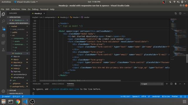 Create A Sign Up and Login Modal Form In React JS смотреть онлайн