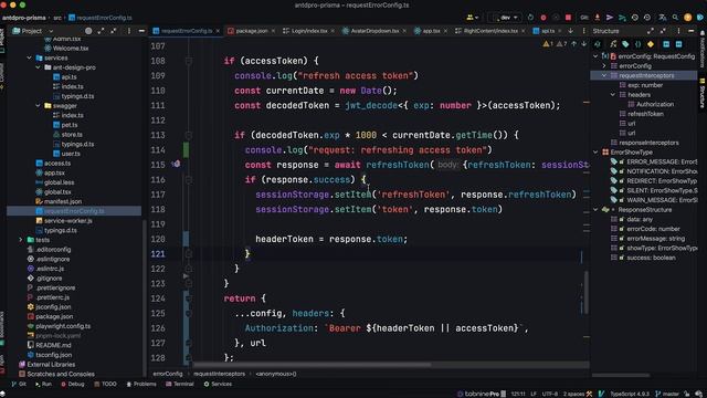 Umi v4 & Ant Desgin Pro v6 & prisma 企业级后台系统玩透视频教程 16 前端：实现 refresh token 自动续期 pa смотреть онлайн