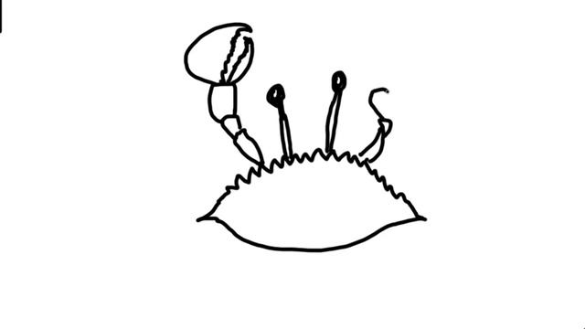 draw a cartoon crab смотреть онлайн