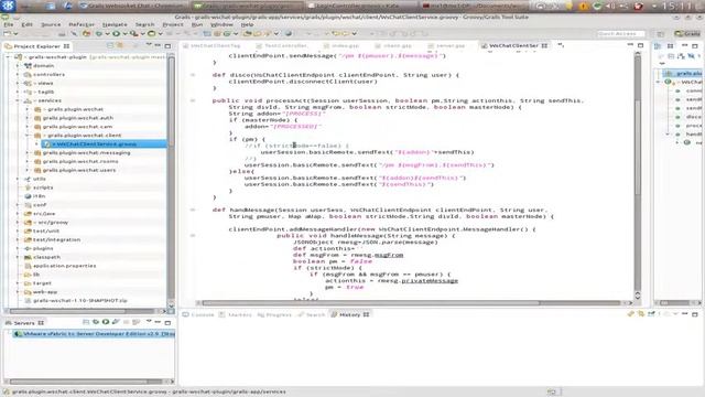 grails wschat 3 / 13 client video - description of how to use client/server messaging via chat смотреть онлайн