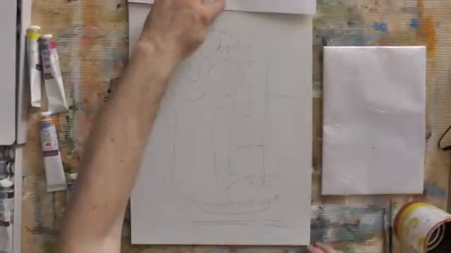 Как перенести эскиз на поверхность картины смотреть онлайн