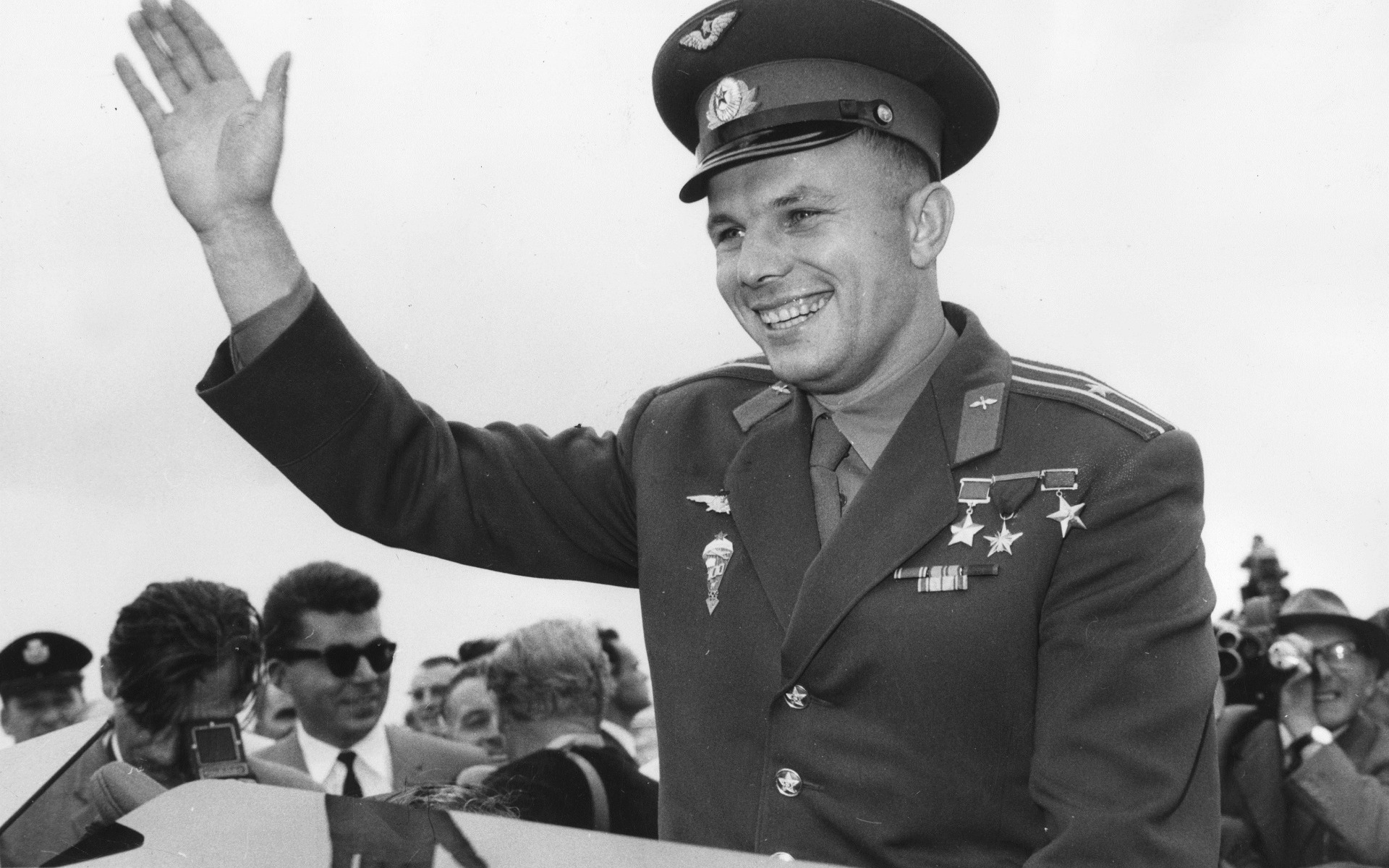 Встреча Гагарина в Москве 14 апреля 1961 года. смотреть онлайн
