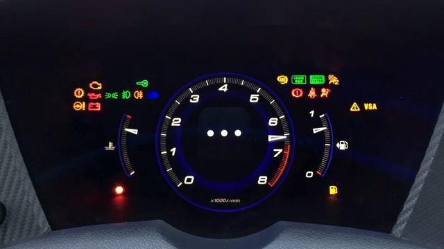 Тест приборной панели Civic 5D