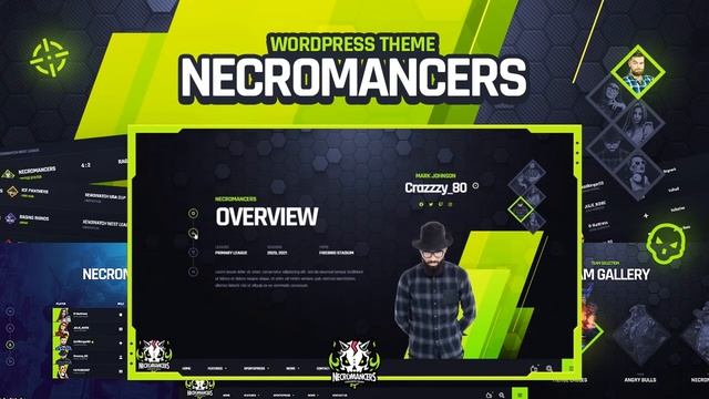 Necromancers - Gaming WordPress Theme Preview смотреть онлайн