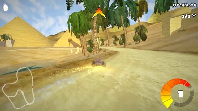 SuperTuxKart 1.0 - Shifting Sands 1:38.258 смотреть онлайн