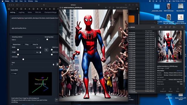 BSLIVE ControlNet OpenPose Blender Rig For AI Generated Character