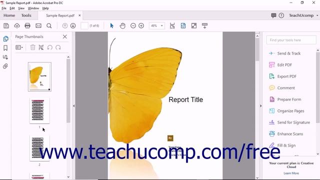 Acrobat Pro DC Changing the Page Number Display - Adobe Acrobat Pro DC Training Tutorial Course смотреть онлайн