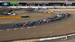 Дикое крушение отправляет грузовики NASCAR на сверхурочную работу в Сономе - Основные моменты DoorDa