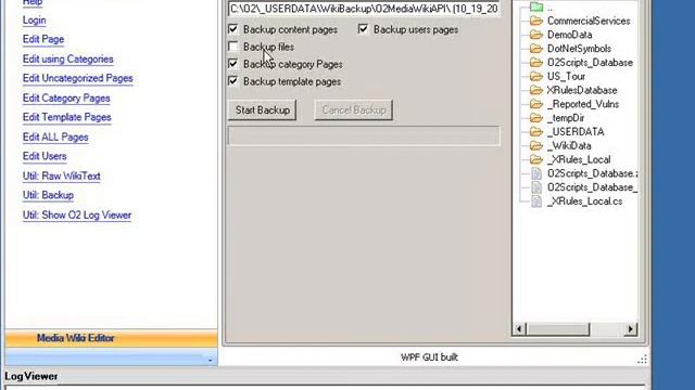 O2 Platform - MediaWiki Editor - Create Backup смотреть онлайн