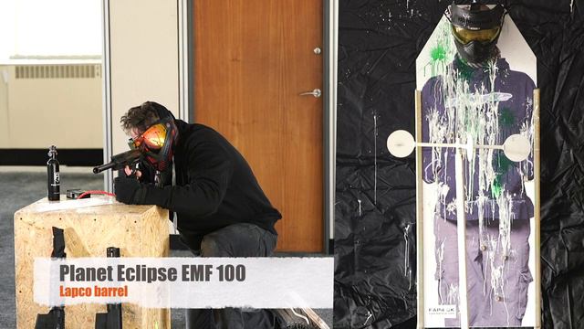 Planet Eclipse EMF100, First Strike T15 Magfed Paintball Gun, FS Scout Sniper Rifle Comparison Vide