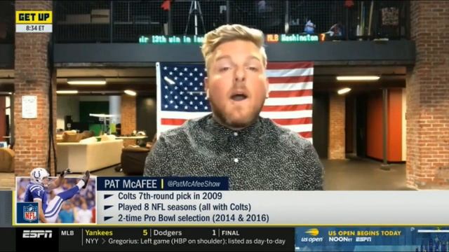 ESPN GET UP | Pat McAfee REACT to Andrew Luck's retirement at 29 after 7 NFL Seasons смотреть онлайн