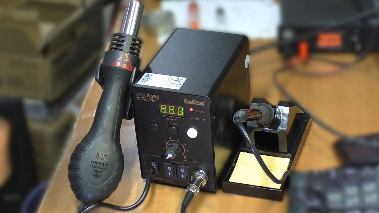Посылочка от GearBest. Паяльная станция BaKon SBK8586. ОБЗОР, СРАВНЕНИЕ и ПРИМЕНЕНИЕ смотреть онлайн
