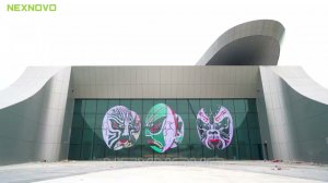 Стеклянный прозрачный светодиодный экран