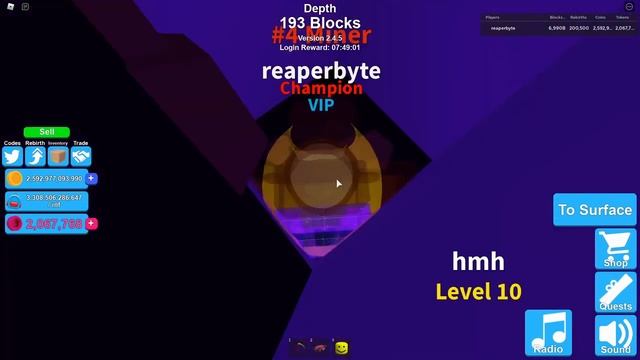 7 Trillion Blocks Mined - Mining Simulator (ROBLOX) смотреть онлайн