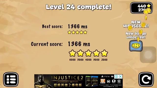 Tap The Frog Doodle - Level 24 fastest record 1,366 ms (5 stars + Sponge Frog badge earned) смотреть онлайн