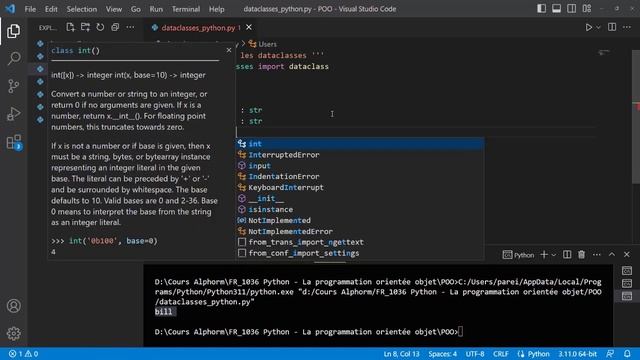 Formation Python : Comment utiliser les dataclasses sous Python - Vidéo Tuto смотреть онлайн