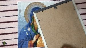 Вставляем икону в рамочку Алмазная вышивка