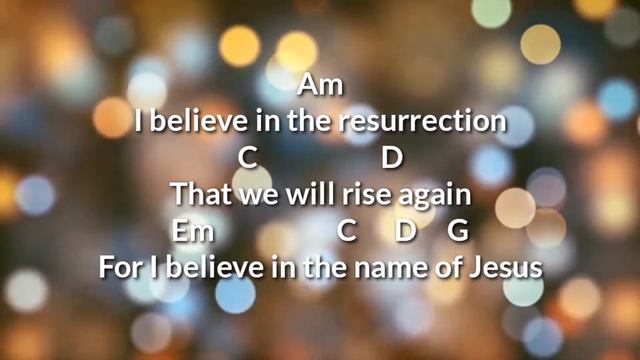 This i believe-( the creed) (Guitar minus one) Lyrics and chords смотреть онлайн