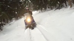 СНЕГОХОД БУРАН ПО МОКРОМУ СНЕГУ