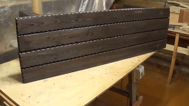 86. Скамейка садовая брашированная из сосны. Итоги работы. Качество краски - пропитки от Дюфы. смотреть онлайн