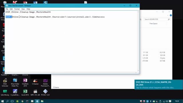 Repair Sfc scannow Source Corrupt Cbs log and Found dism log error Restore Health windows 10 смотреть онлайн