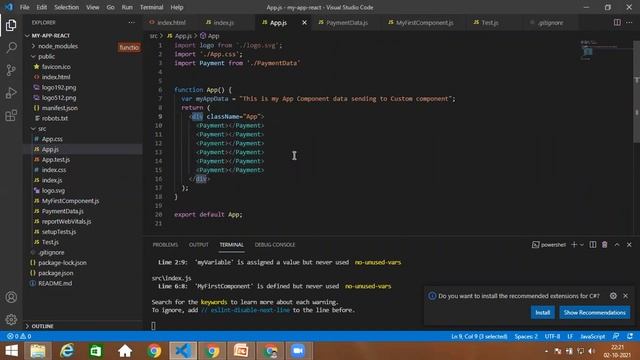Creating custom components and data transfer in react JS 16 смотреть онлайн