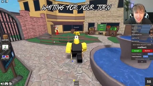 I Traded NIKS SCYTHE to a RANDOM Player.. (Roblox Murder Mystery 2) смотреть онлайн