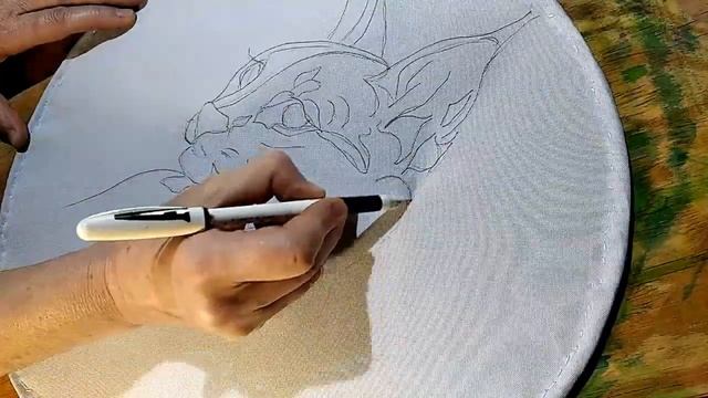 Как подготовить рисунок для вышивки (заготовка) - РЫСЬ ДЖЕНТЛЬМЕН / how to draw embroidery смотреть онлайн