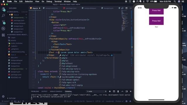 React Native Basic Scrollview Vertical dan Horizontal смотреть онлайн
