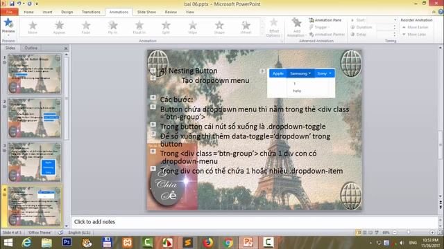 Bài 06: Button Groups смотреть онлайн