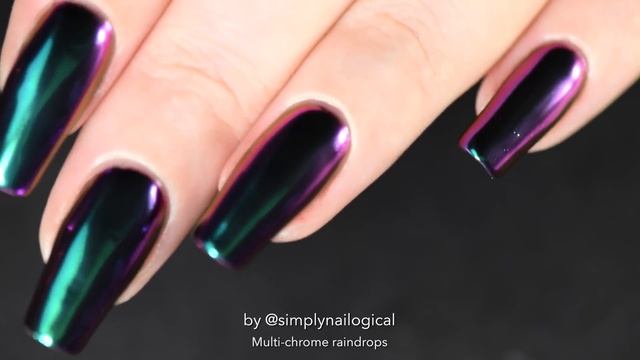 DIY Raindrop Multi-Chrome Nails смотреть онлайн