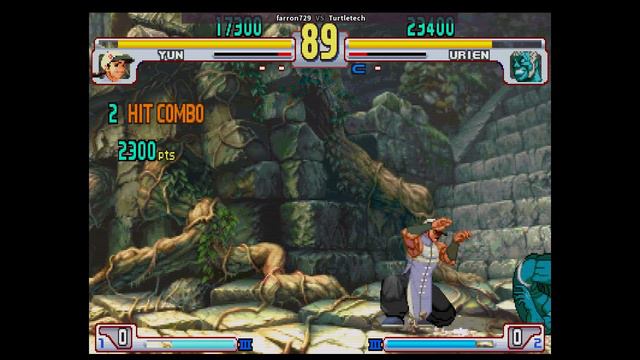 Street Fighter 3rd Strike [Yun/Urien] - farron729 vs Turtletech [ Fightcade ] смотреть онлайн