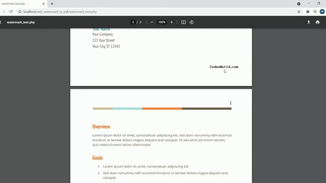 Add Watermark to Existing PDF using PHP смотреть онлайн
