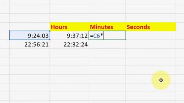 MS Excel: How to Convert Time into Hours, Minutes & Seconds