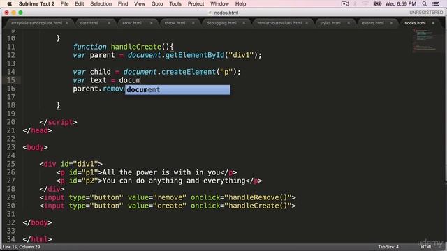 Create Node in JavaScript смотреть онлайн